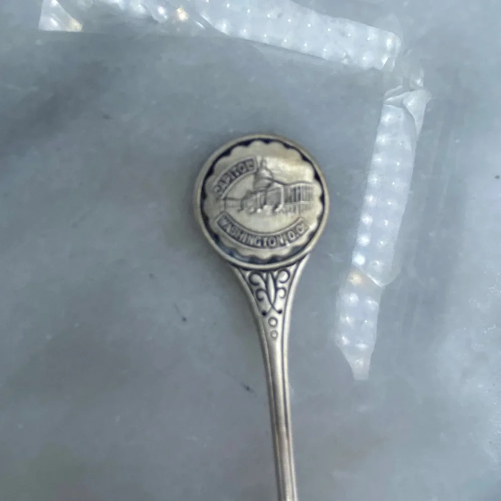 Bruce Sterling Souvenir Spoon Silver Washington DC Capitol Vintage 3.5